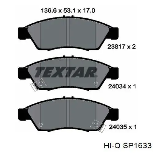 Гальмівні колодки ABS 37843 ціна, від 14.98 USD