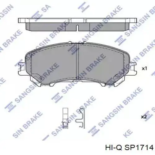 Гальмівні колодки Hi-q SP1714 ціна, від 28.53 USD