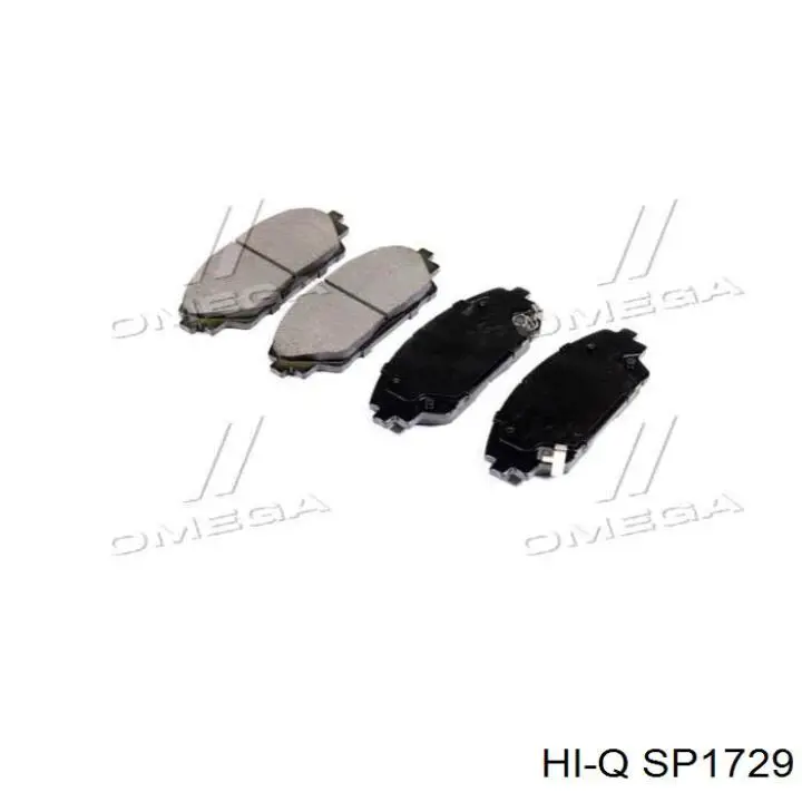 Купити SP1729 Hi-q Колодки гальмівні передні, дискові
