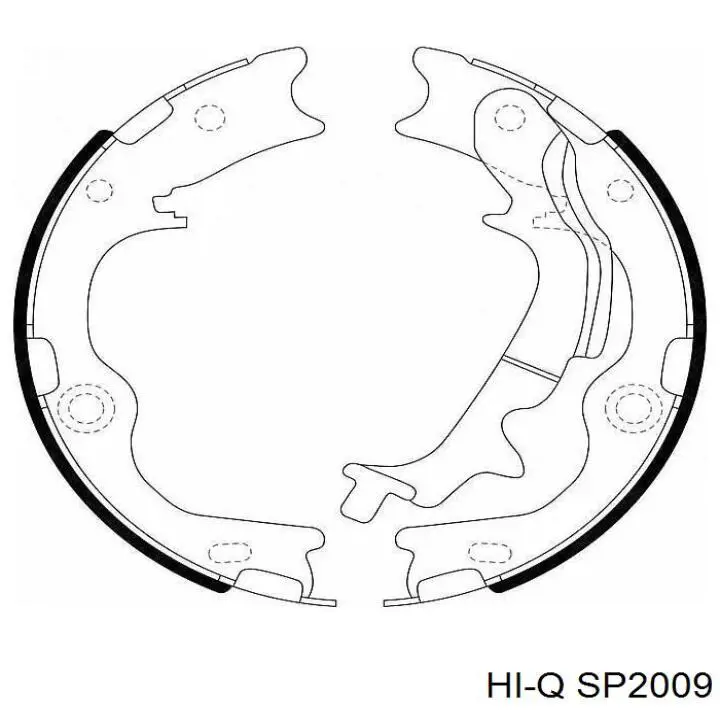 Колодки гальмівні передні, дискові SP2009 Hi-q