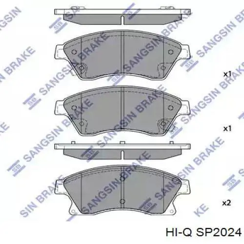 Колодки гальмівні передні, дискові SP2024 Hi-q