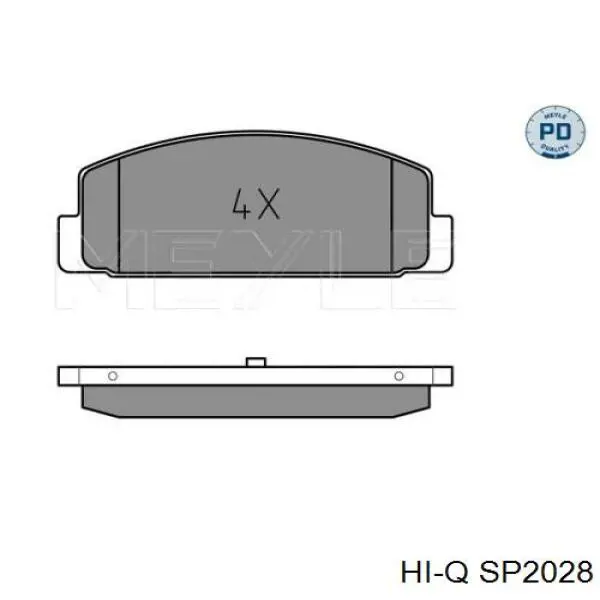 Купити SP2028 Hi-q Задні колодки