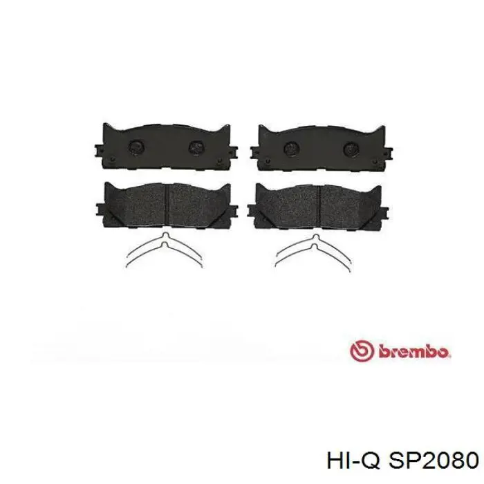 Гальмівні колодки Hi-q SP2080 ціна, від 27.58 USD