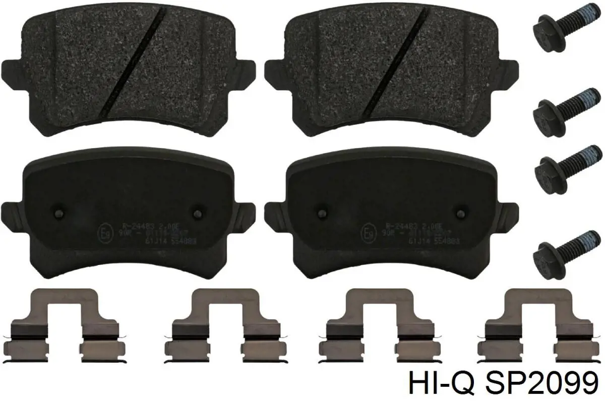 Задні гальмівні колодки Hi-q SP2099 ціна, від 17.69 USD