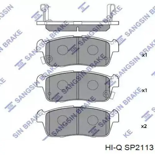 Гальмівні колодки Hi-q SP2113 ціна, від 21.69 USD