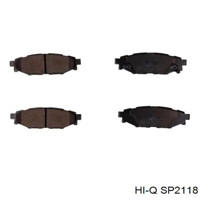Задні гальмівні колодки Hi-q SP2118 ціна, від 18.40 USD