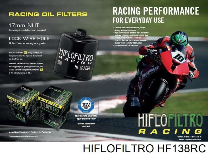 HF138RC Hiflofiltro Фільтр масла