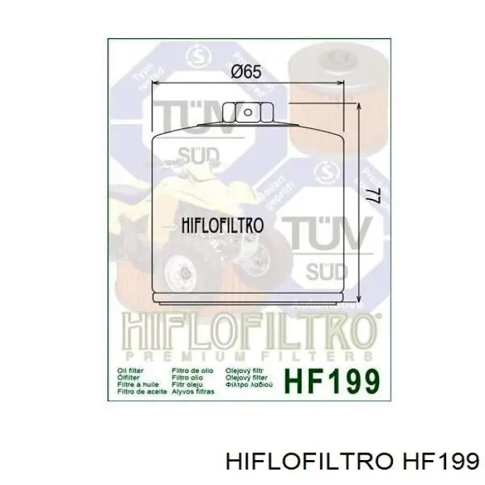 Фільтр масляний HF199 Hiflofiltro