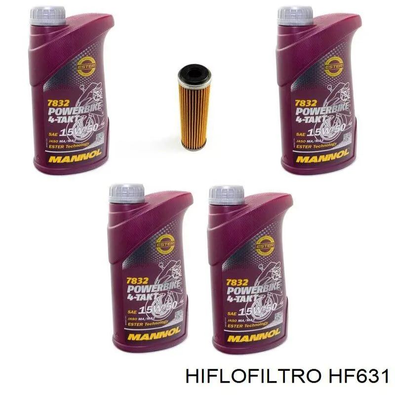 Паливний фільтр HF631 Hiflofiltro