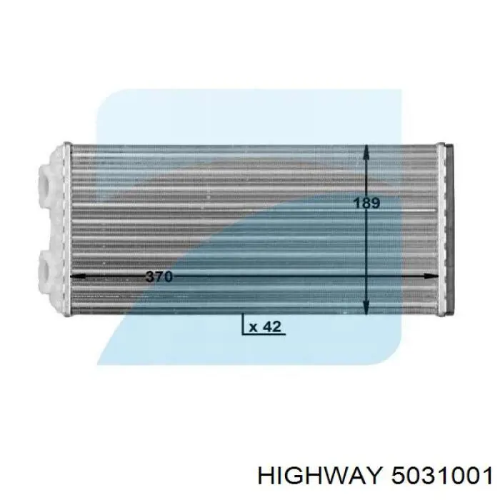 5031001 Highway радіатор пічки (обігрівача)