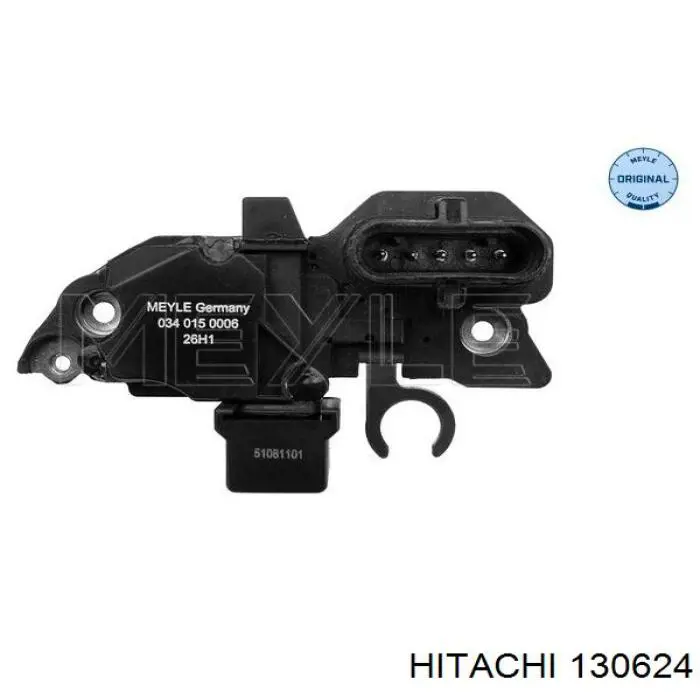 130624 Hitachi реле-регулятор генератора, (реле зарядки)