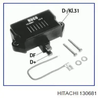 130681 Hitachi реле-регулятор генератора, (реле зарядки)