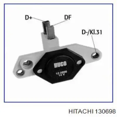 130698 Hitachi реле-регулятор генератора, (реле зарядки)