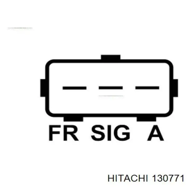 Реле регулятор генератора Hitachi 130771