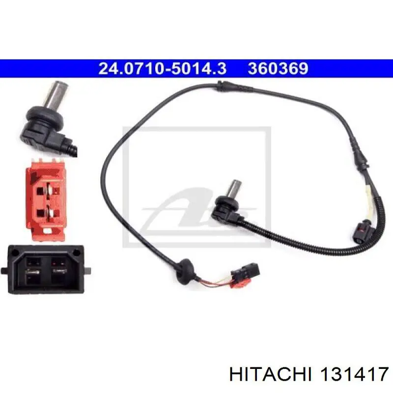 Купити 131417 Hitachi Датчик АБС (ABS) передній