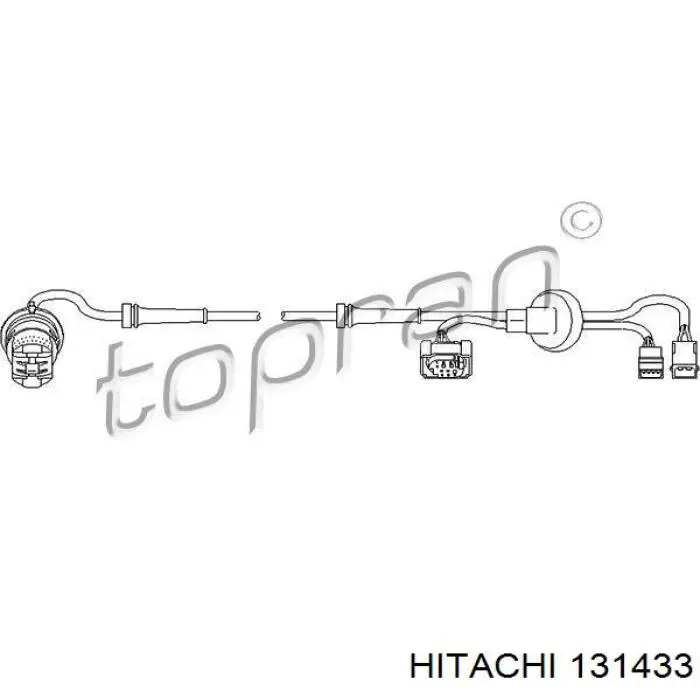 Датчик АБС (ABS) задній Hitachi 131433 ціна, від 13.48 USD