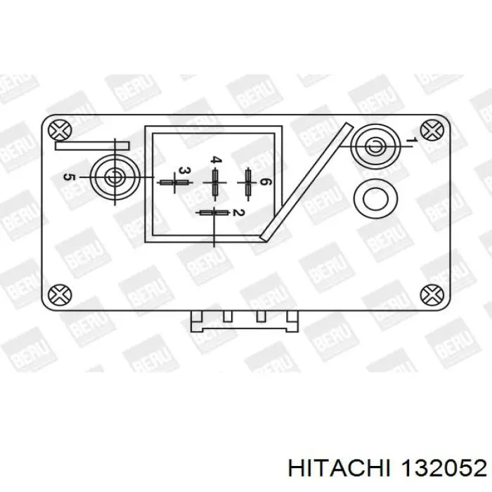 Реле свічок накалу 132052 Hitachi