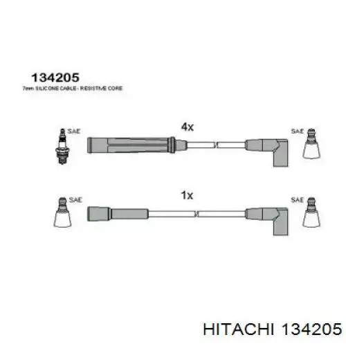 Купити 134205 Hitachi Провід високовольтні, комплект