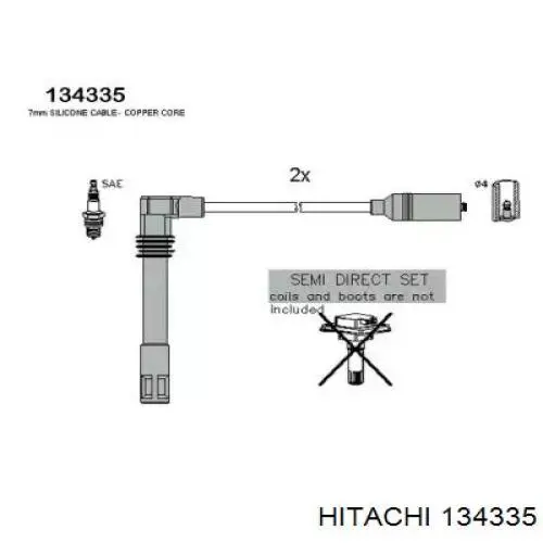 134335 Hitachi дріт високовольтні, комплект