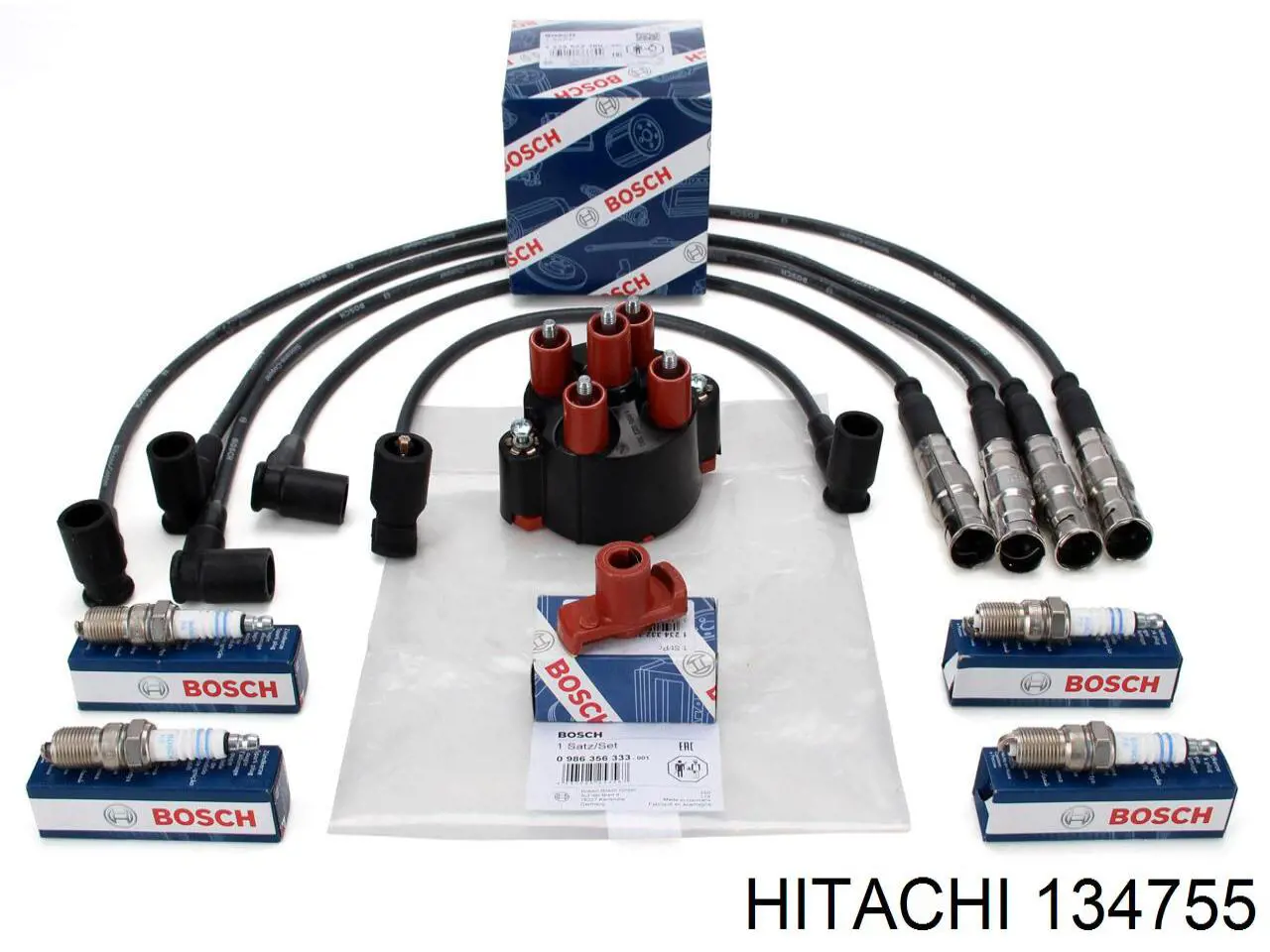134755 Hitachi дріт високовольтні, комплект