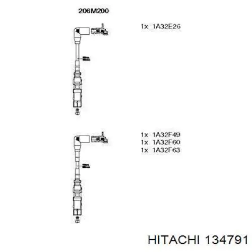 Купити 134791 Hitachi Провід високовольтні, комплект