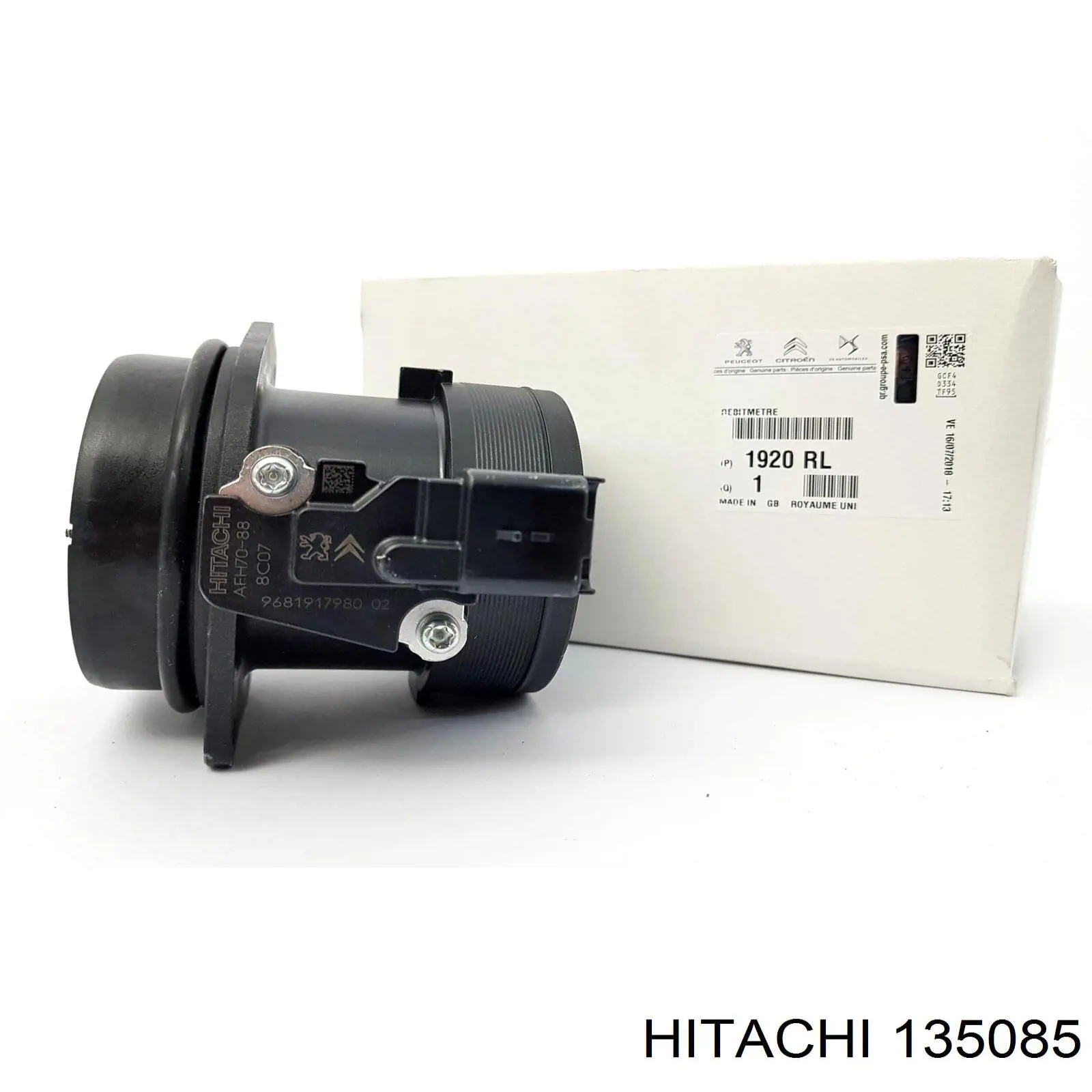 135085 Hitachi датчик потоку (витрати повітря, витратомір MAF - (Mass Airflow))