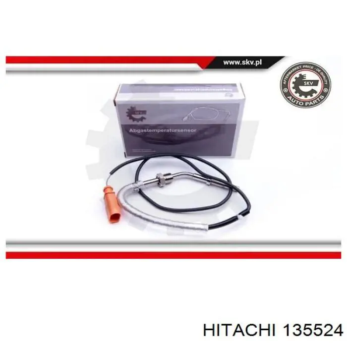 135524 Hitachi датчик температури відпрацьованих газів (вг, після фільтра сажі)