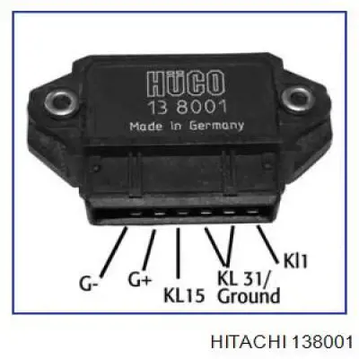138001 Hitachi модуль запалювання, комутатор