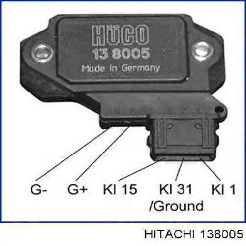 Комутатор системи запалювання Hitachi 138005 ціна, від 19.65 USD