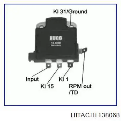138068 Hitachi модуль запалювання, комутатор