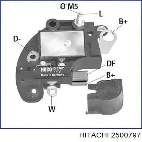 2500797 Hitachi реле-регулятор генератора, (реле зарядки)