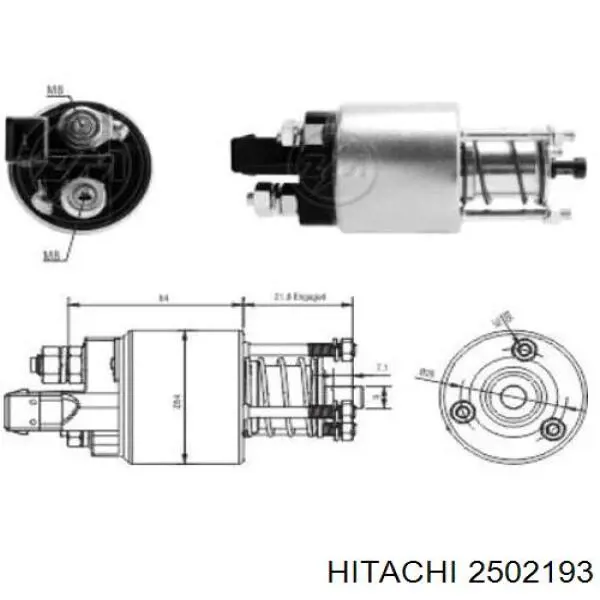 2502193 Hitachi реле свічок накалу