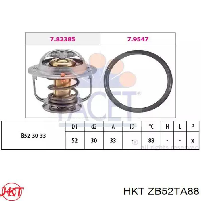 ZB52TA88 HKT термостат