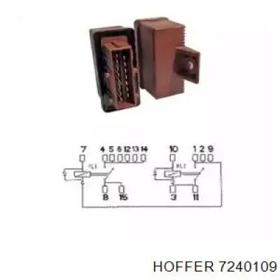 Реле електробензонасосу Hoffer 7240109 ціна, від 10.25 USD