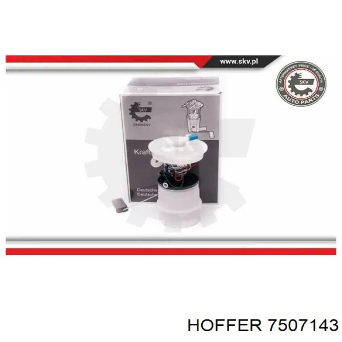 7507143 Hoffer модуль паливного насосу, з датчиком рівня палива