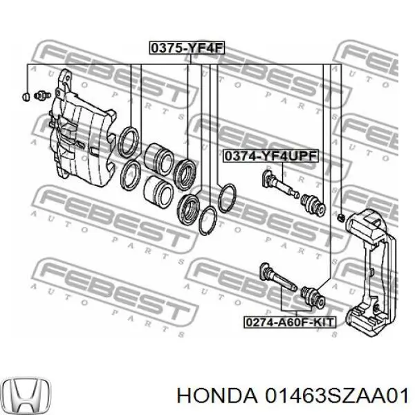 01463SZAA01 Honda Ремкомплект гальмівної системи