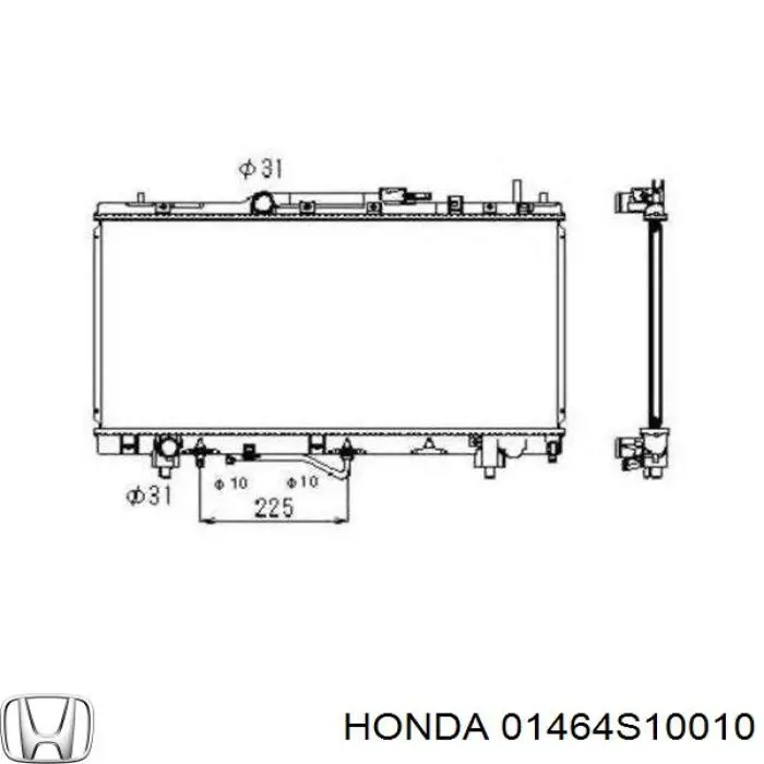 Гальмівні шланги передні 01464S10010 Honda