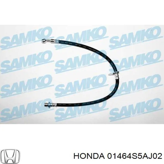 Купити 01464S5AJ02 Honda Шланг гальмівний передній, правий