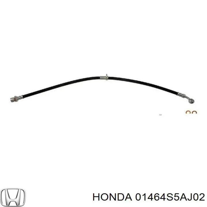 Шланг гальмівний передній, правий Honda 01464S5AJ02 ціна, від 13.36 USD