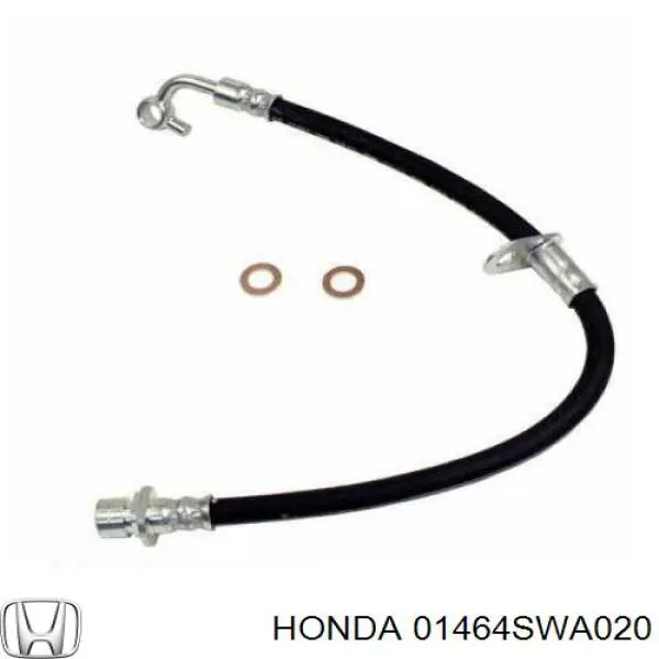 Купити 01464SWA01 Honda Шланг гальмівний передній, правий