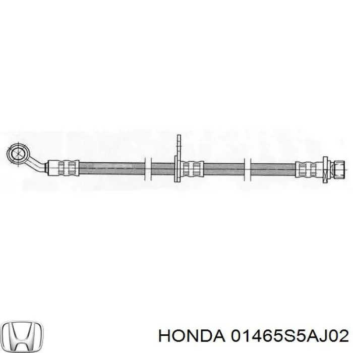 Купити 01465S5AJ02 Honda Шланг гальмівний передній, лівий