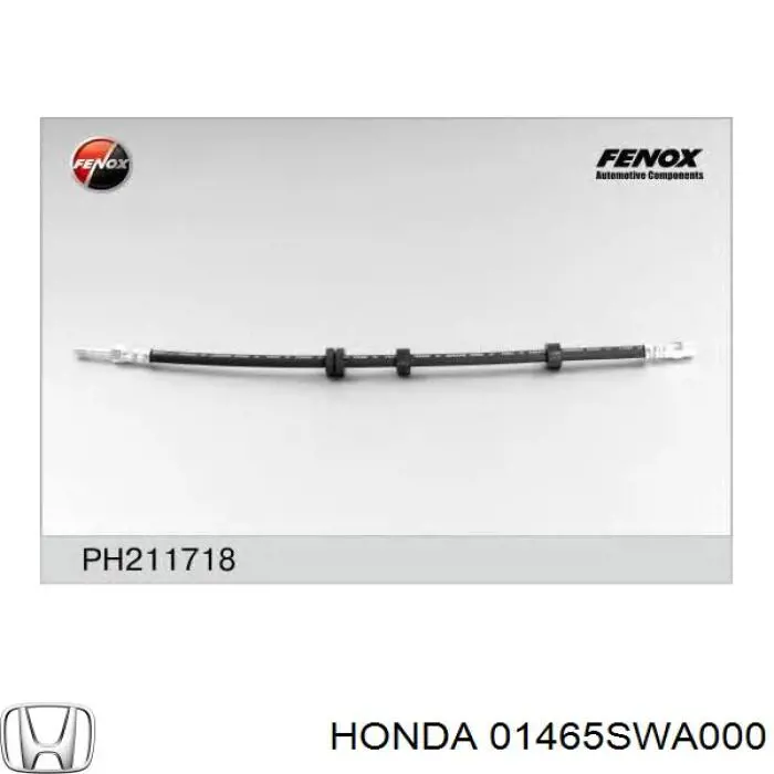 Шланг гальмівний передній, лівий 01465SWA000 Honda