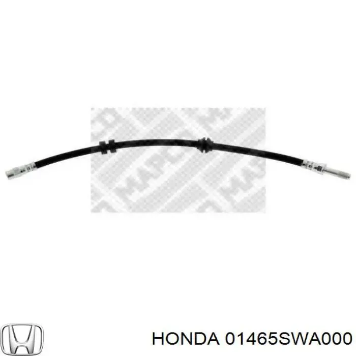 Шланг гальмівний передній, лівий Honda 01465SWA000