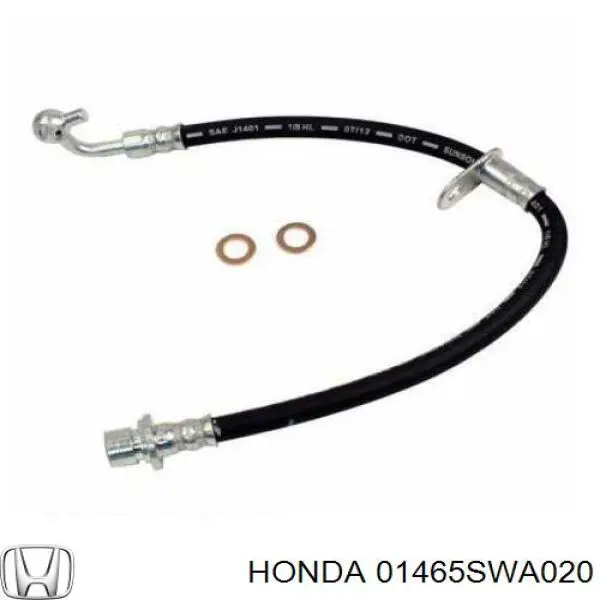 Купити 01465SWA020 Honda Шланг гальмівний передній, лівий