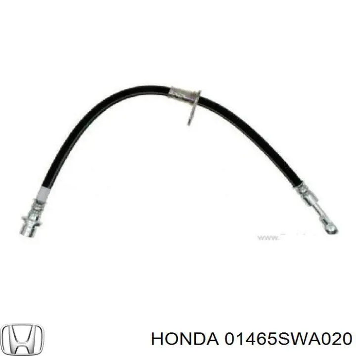 Шланг гальмівний передній, лівий Honda 01465SWA020 ціна, від 13.67 USD