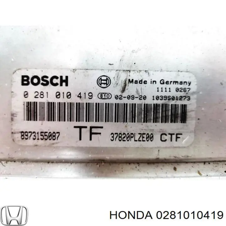 Електронний блок керування двигуном 0281010419 Honda