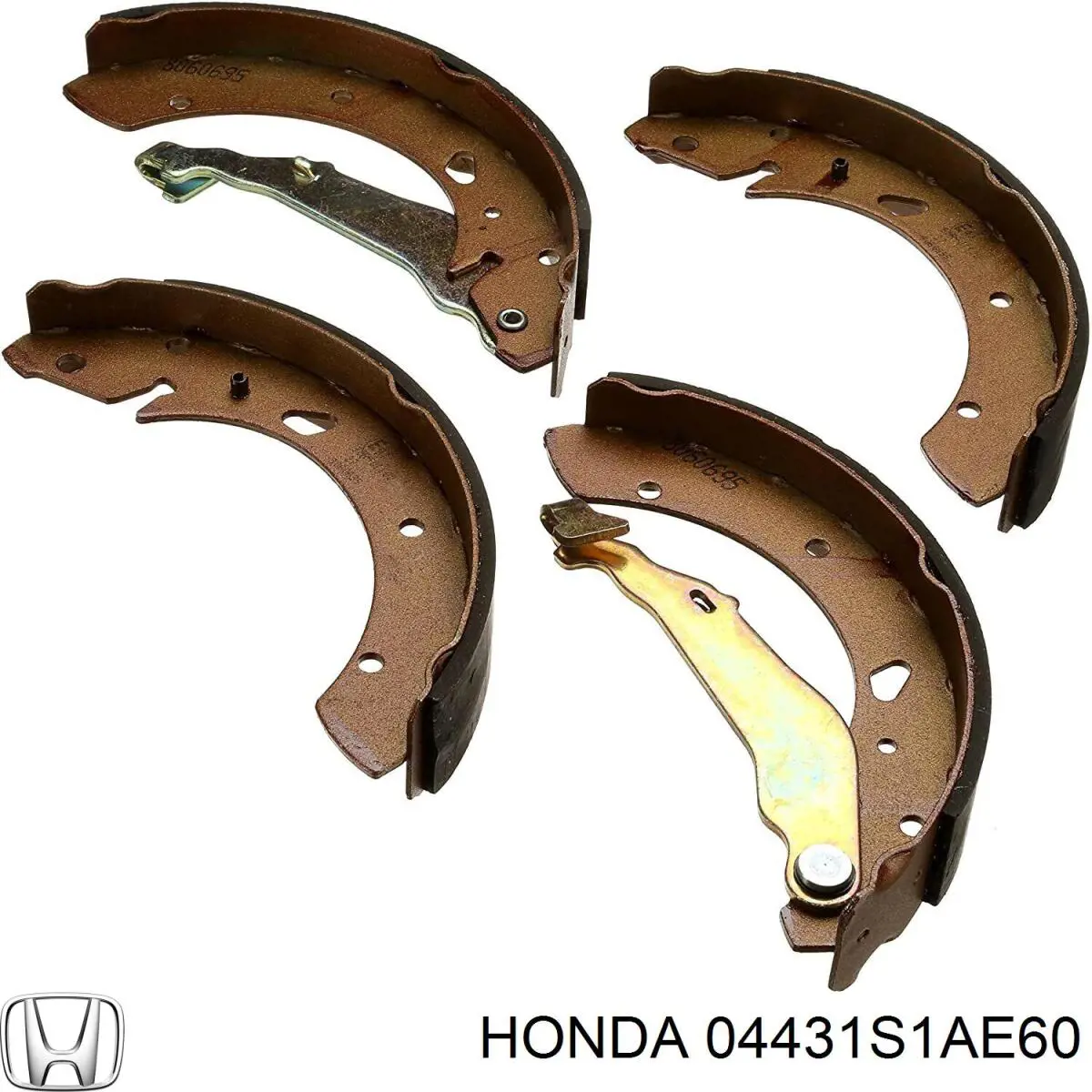 Колодки гальмові задні, барабанні Honda 04431S1AE60 ціна, від 38.64 USD