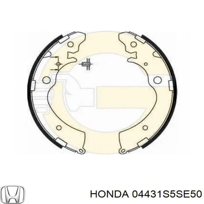 Колодки гальмові задні, барабанні 04431S5SE50 Honda