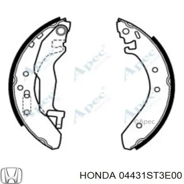 Колодки гальмові задні, барабанні 04431ST3E00 Honda