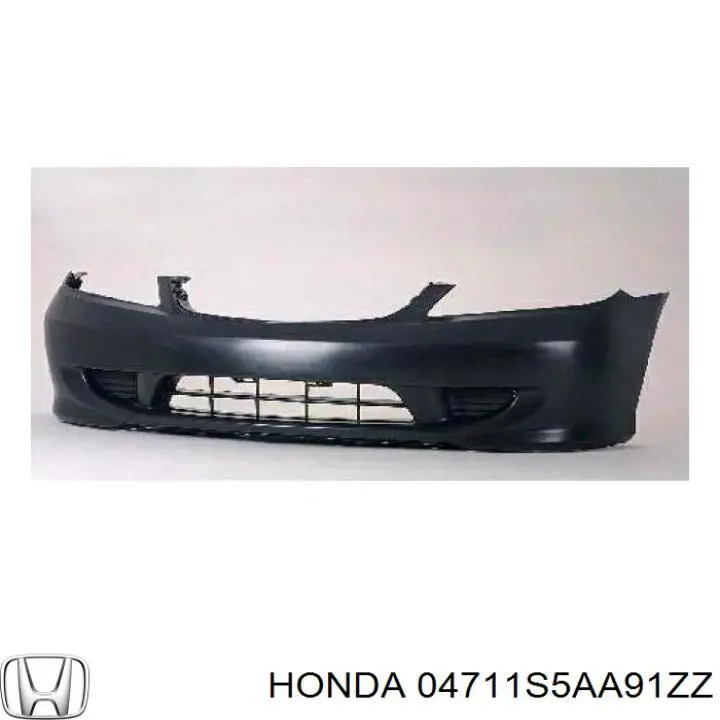 Передній бампер на Honda Civic VII 